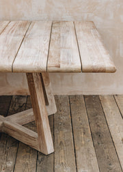 Gommaire Gommaire Square Dennis Dining Table in Natural Grey