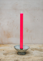 True Grace Dinner Candle in Fluorescent Pink