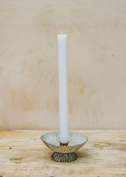 True Grace Dinner Candle in White