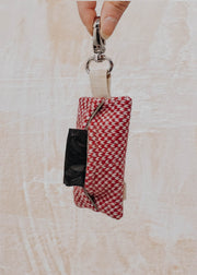 Stocky & Dee Dog Bag Holder in Rosehip and Dove