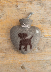 Dorothee Lehnen Puppy Hot Water Bottle in Cashmere