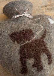 Dorothee Lehnen Puppy Hot Water Bottle in Cashmere