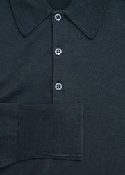 John Smedley John Smedley Dorset Polo Neck Jumper in Black