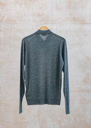 John Smedley John Smedley Dorset Polo Neck Jumper in Charcoal