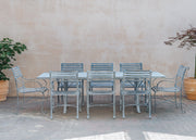 Harrod Horticultural Eight Seater Rectangular Garden Dining Chair Set