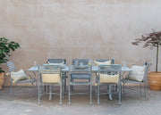 Gommaire Harrod Horticultural Eight Seater Rectangular Garden Dining Chair Set