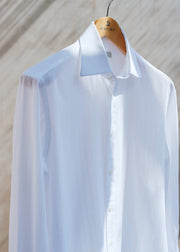 Ermenegildo Zegna White Striped Extra-Fine Shirt -S