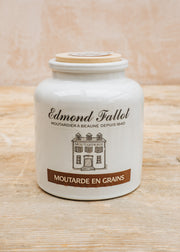 Edmond Fallot Wholegrain Dijon Mustard in Stoneware Pot, 500g