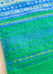 Eribé Alloa Fairisle Scarf in Luscious