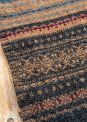 Eribé Alloa Fairisle Scarf in Velvet