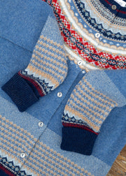 Eribé Alpine Cardigan in Blue Morning