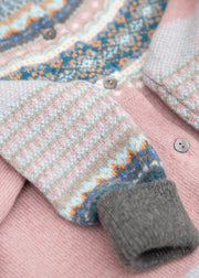 Eribé Alpine Cardigan in Vintage Pink