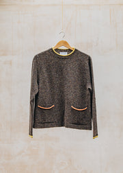 Eribé Tweed Nep Sweater in Bark