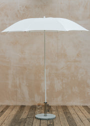 Fiam Spa Elios Round Beach/Garden Centre Pole Parasol in White, 200cm