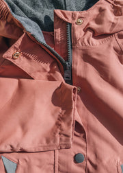 Töastie Children's Fisherman Waterproof Raincoat in Rose Pink