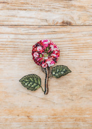 Bonne Maison Trovelore French Hydrangea Brooch
