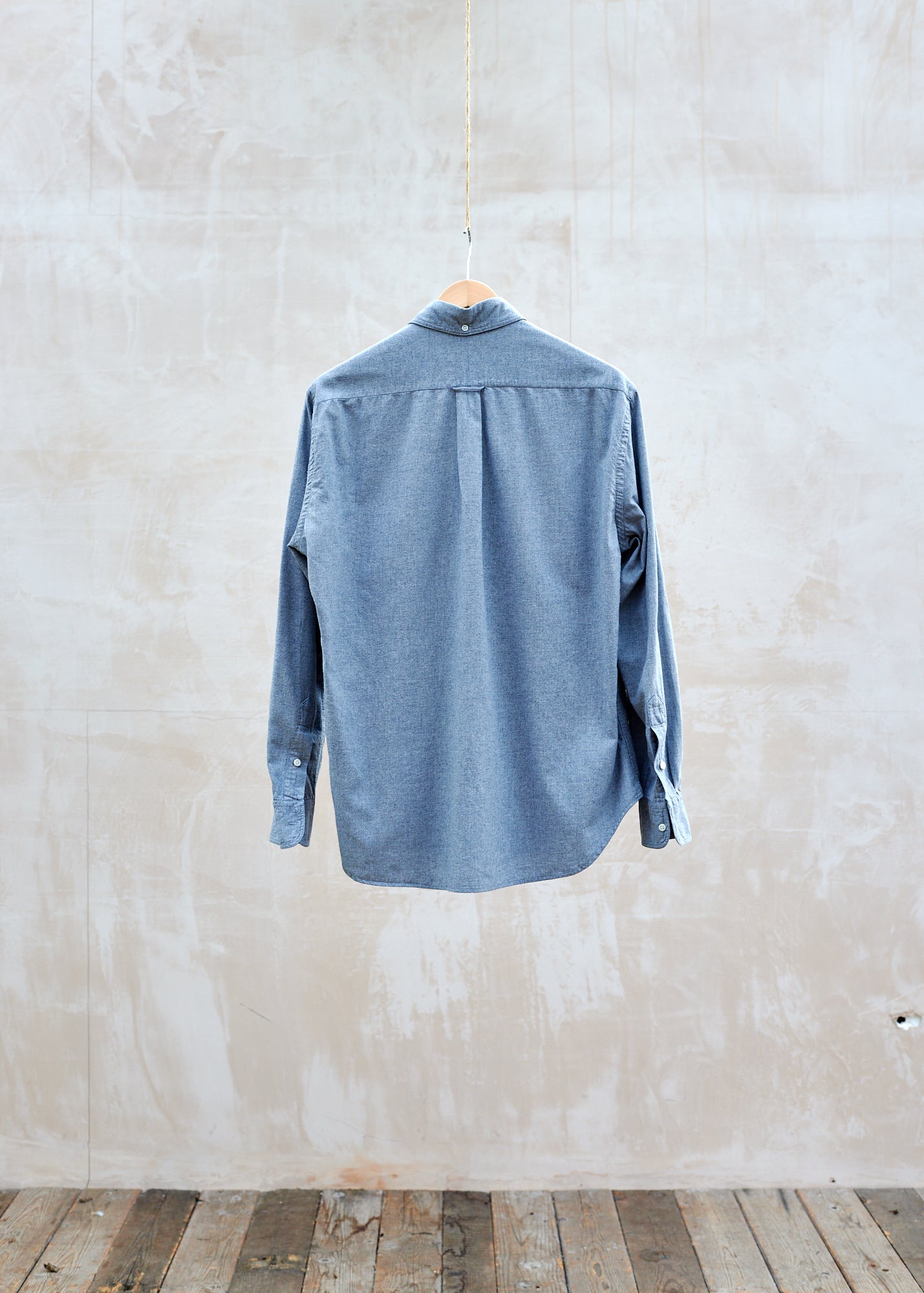 Gitman Bros. Grey Cotton Flannel Buttondown Shirt - L