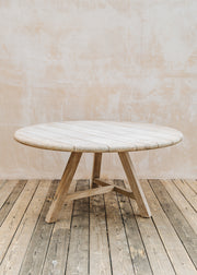 Gommaire Anton Round Table in Natural Grey