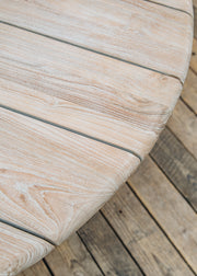 Gommaire Anton Round Table in Natural Grey