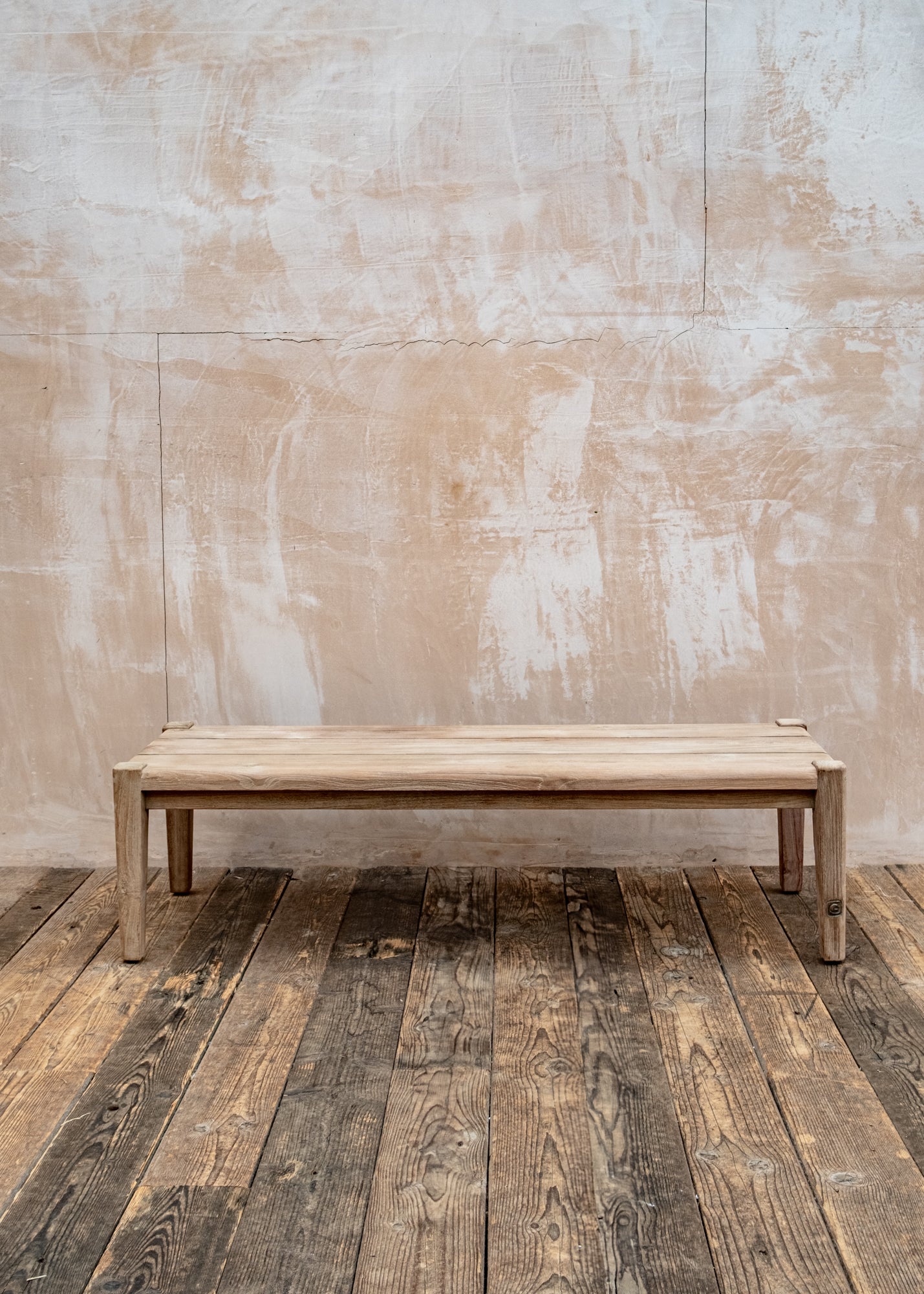 Small Rectangular Teak Coffee Table in Natural Grey – Burford Garden Co.