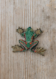 Trovelore Trovelore Green Flying Frog Brooch