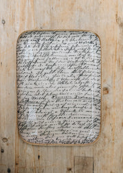 Boncoeurs Half Letter from Italy Tray