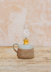 Hook Norton Pottery Small Oil Lamp with Handle