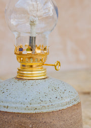 Hook Norton Pottery Small Oil Lamp with Handle