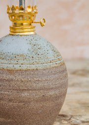 Hook Norton Pottery Round Small Oil Lamp
