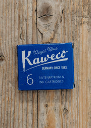 Kaweco Ink Cartridges in Royal Blue, pack of six
