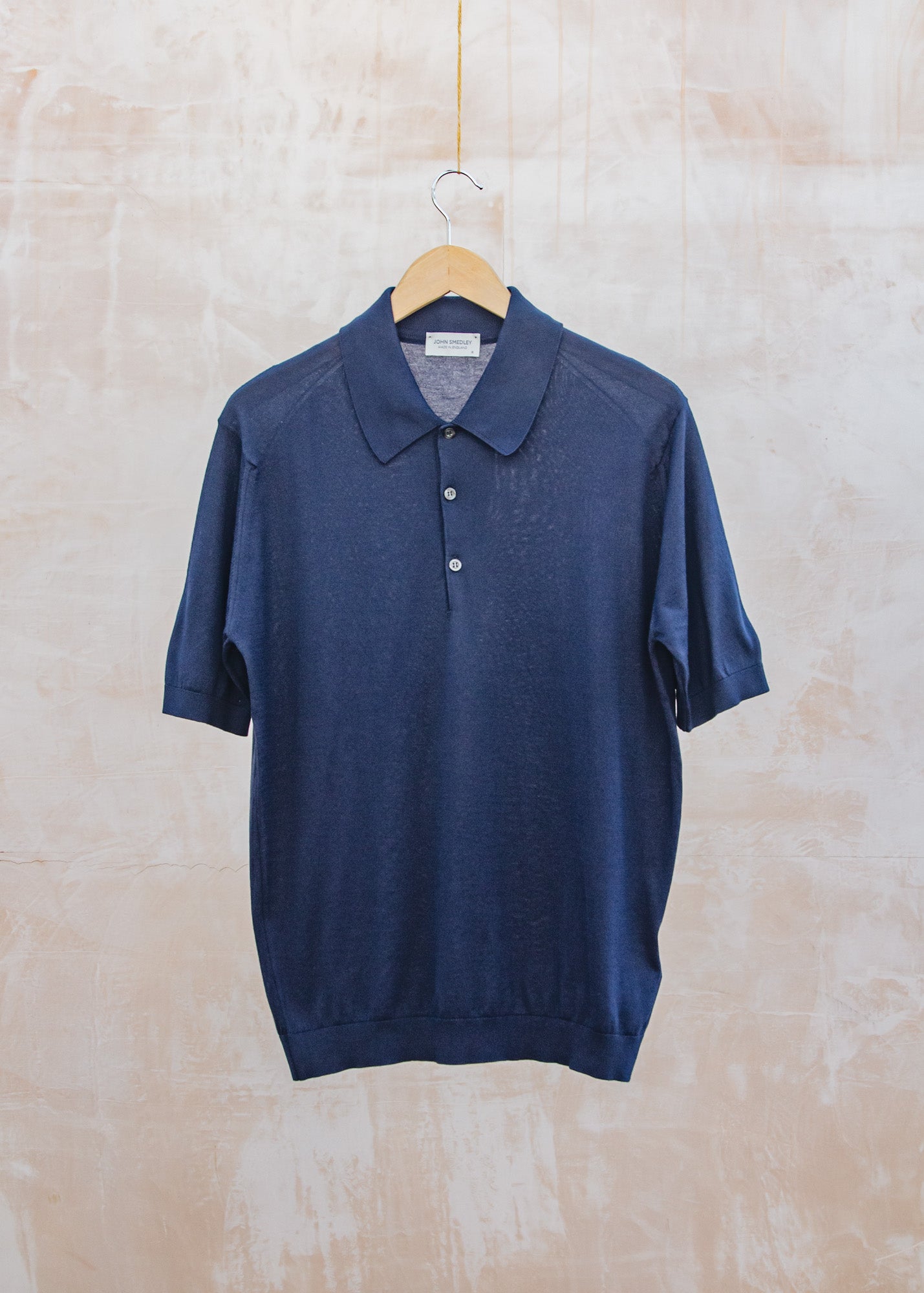信頼 30s Sleeved Short Isis Collar Navy French in Shirt Polo トップス