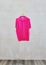 Kenny Ryder Johnstons of Elgin Pink Pure Cotton Knit Polo Shirt/ XXL