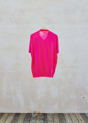 Kenny Ryder Johnstons of Elgin Pink Pure Cotton Knit Polo Shirt/ XXL