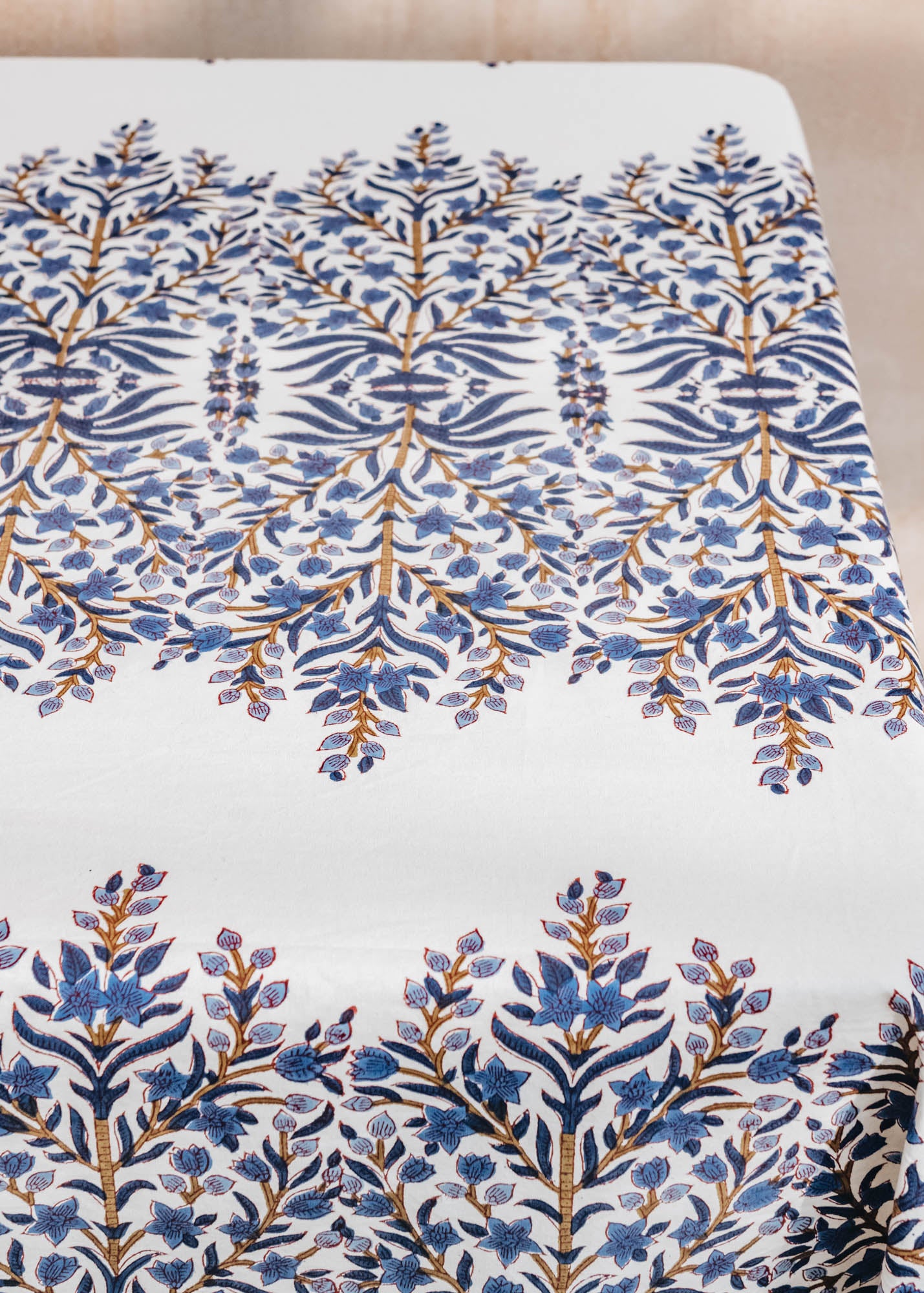 Bungalow Jasmine Indigo Tablecloth