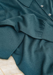 John Smedley Dorset Polo Wool Polo Shirt 30s Collar in Richardson Green