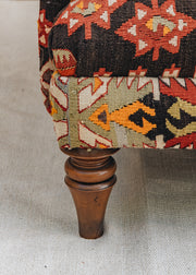 The Kilim Co. Kilim Two Seater Club Style Sofa, Style A