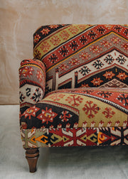 The Kilim Co. Kilim Two Seater Club Style Sofa, Style A