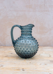 Klimchi Hobnail Jug in Misty Blue