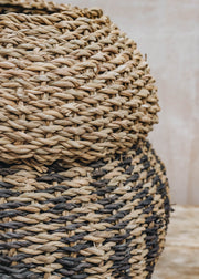 Large Dudley Vase Shaped Basket in Brown