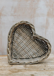 Grand Illusions Large Heart Kubu Basket