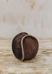 Georgie Paws Georgie Paws Leather Dog Ball in Brown