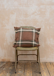 Libeco Cushion in Rowan Check