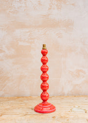 Pooky Lighting Lillee Rechargeable Lamp in Hot Pink Lacquered Wood