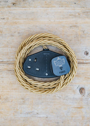 Trovelore Honey 3m Extension Lead with Black Two Gang Socket