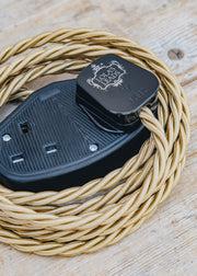 Lolapalooza Honey 3m Extension Lead with Black Two Gang Socket