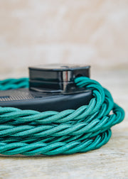 Lolapalooza Kingfisher 3m Extension Lead with Black Two Gang Socket