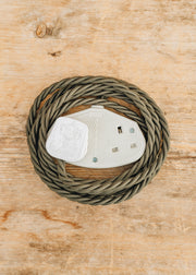 Trovelore Pike 3m Extension Lead with White Two Gang Socket