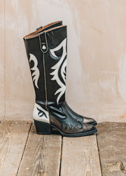 Sanders nemonic Long Atlanta Boots in Black