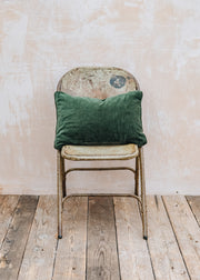 Libeco Long Velvet Cushion in Forest