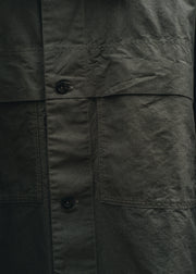 Margaret Howell MHL. Storm Flap Shirt in Carbon